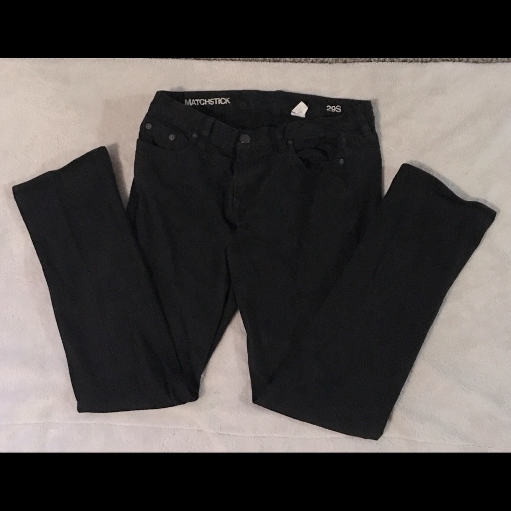 Straight Cut Black Jeans